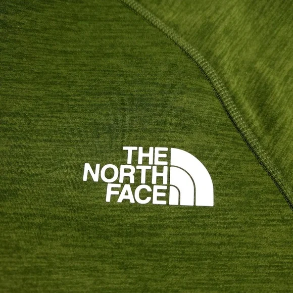 The North Face Men's Large 1/2 Zip Forest Olive Long Sleep New